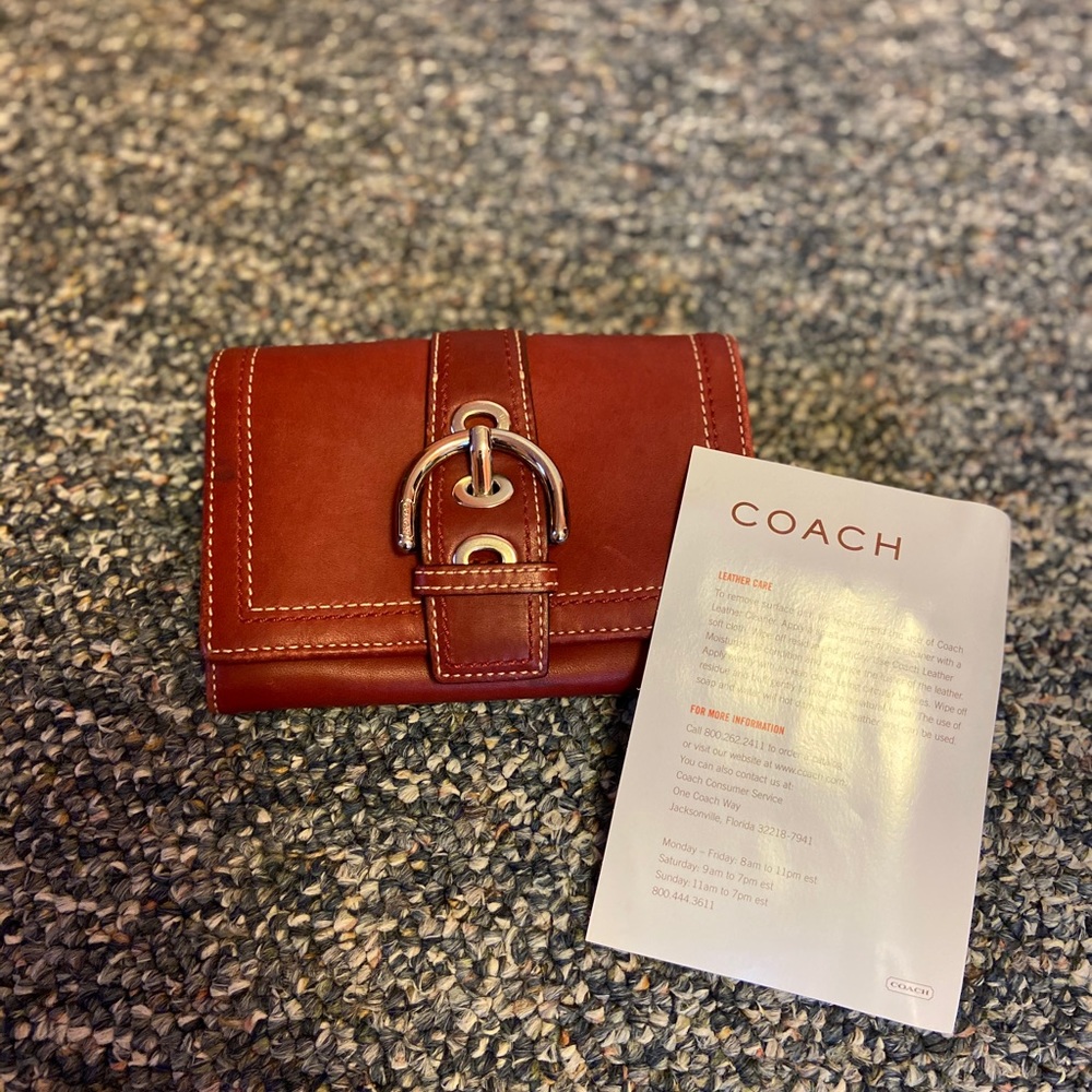 Beautiful Red Coach Wallet!